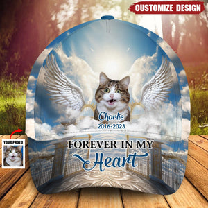 Memorial Insert Image Angel Wings Golden Gate, In Loving Memory Personalized Classic Cap