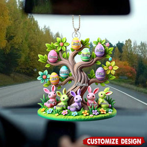 Easter Grandma Tree-Personalized Acrylic Car Ornament