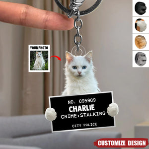 Custom Photo What Greater Gift Than The Love Of A Cat - Dog & Cat Personalized Acrylic Keychain