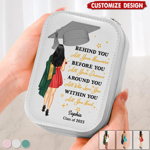 Behind You All Memories - Personalized Makeup Box With LED Mirror