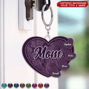 Grandma's Little Sweethearts - Personalized Cutout Acrylic Keychain