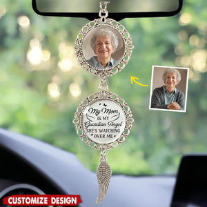 Personalized Photo Your Love Lights My Way Until We Meet Again Metal Car Ornament