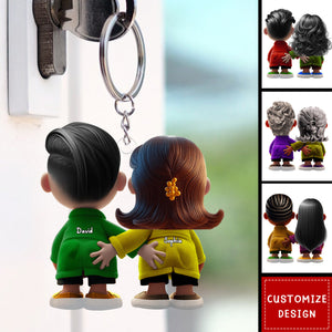 Personalized Gifts For Couple Acrylic Keychain