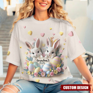 Personalized Easter Grandma All Over T-Shirt-Easter Gift