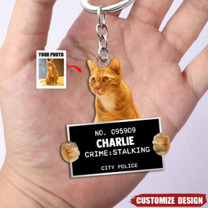 Custom Photo What Greater Gift Than The Love Of A Cat - Dog & Cat Personalized Acrylic Keychain