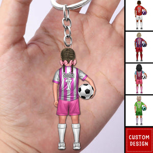 Football Kids - Personalized Acrylic Keychain