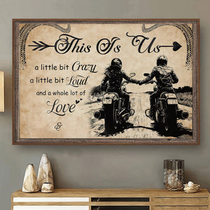 This Is Us-Personalized Couple Bike Poster-Motorcycle-Loving Couple