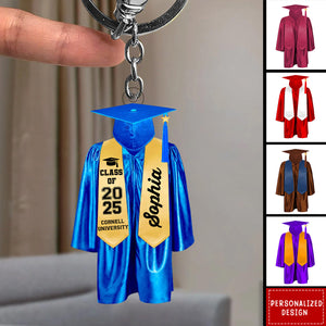 Personalized Graduation Keychain-Gift For Friend/Classmate