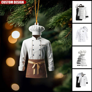 Personalized Chef Uniform Ornaments - 2024 New Release