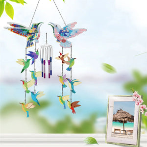 DIY Diamond Painting Double Sided 3D Wind Chime Pendant Hanging Kit