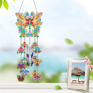 DIY Diamond Painting Double Sided 3D Wind Chime Pendant Hanging Kit