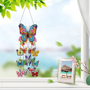 DIY Diamond Painting Double Sided 3D Wind Chime Pendant Hanging Kit