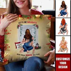 Let's Be Naughty, Couple Gift-2024 New Release Personalized Funny Pillow