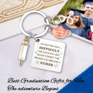 Personalized Nurse Graduation Keychain, Gifts for Nurses