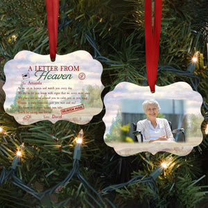 A Letter From Heaven To You - Personalized Ornament - Memorial Gift For Family