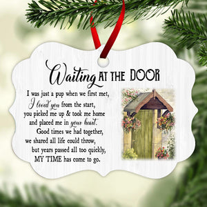 Waiting At The Door Upload Photo - Personalized Ornament - Gift For Dog Lovers, Memorial