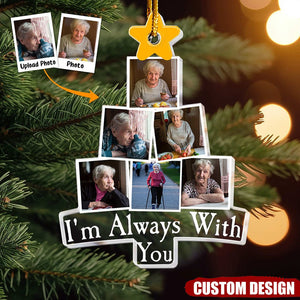 Photo Memorial Christmas Tree - Personalized Acrylic Photo Ornament